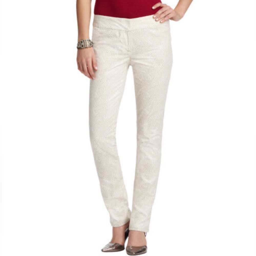 Ann Taylor Loft women’s white Marisa Skinny pants~ Size 6